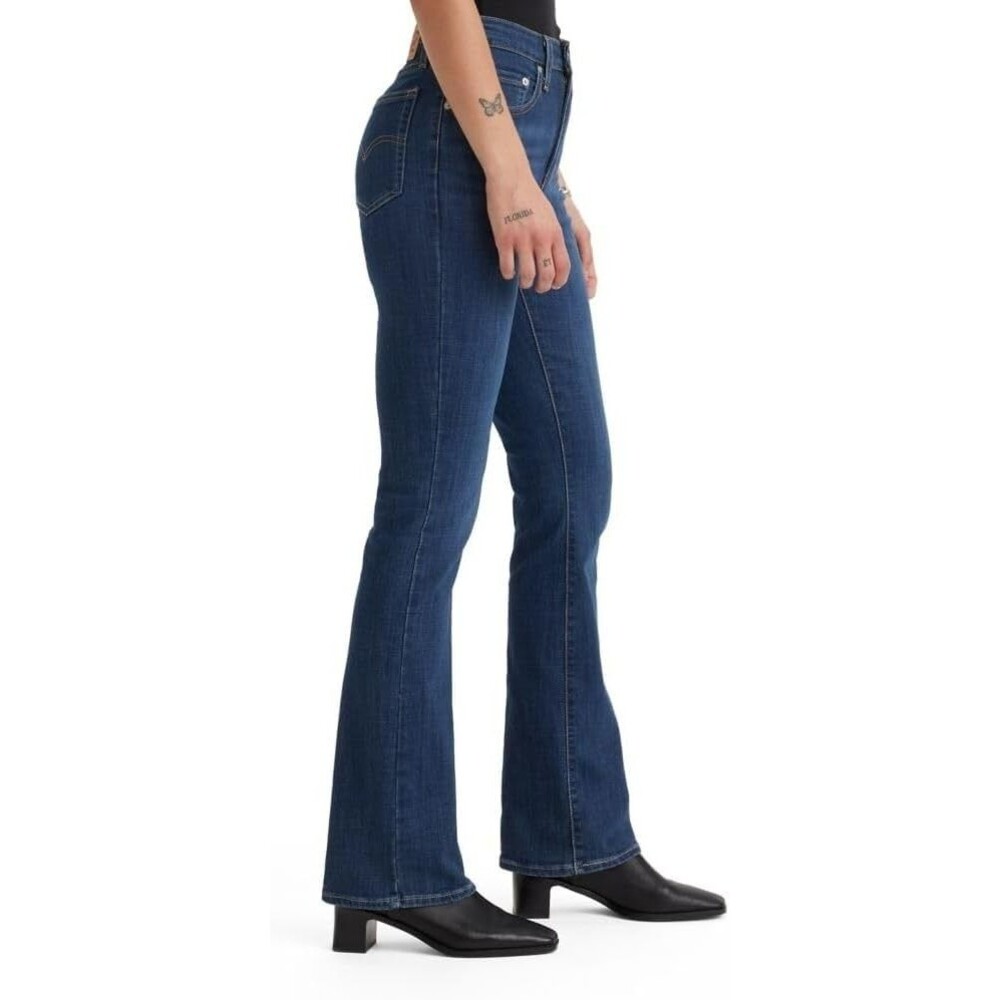 Levi's Women's Bootcut Jeans 29W X 32L High Rise 725 Lapis Dark Horse Stretch
